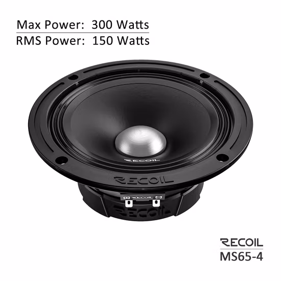 Edge Ms65-4 Altoparlante per auto PRO audio midrange da 6,5